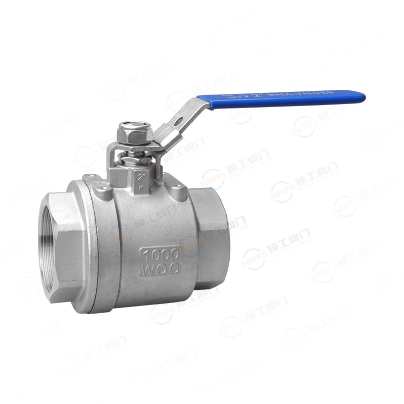 二片式丝扣球阀